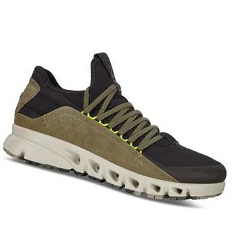 Men's Ecco Multi-vent Outdoor Sneakers Olive | USA 621HAP